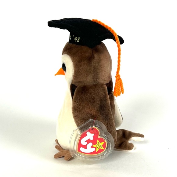 Ty Beanie WISE The Graduation Owl Baby–1998 Original, MINT & SUPER RARE … - Picture 3 of 7